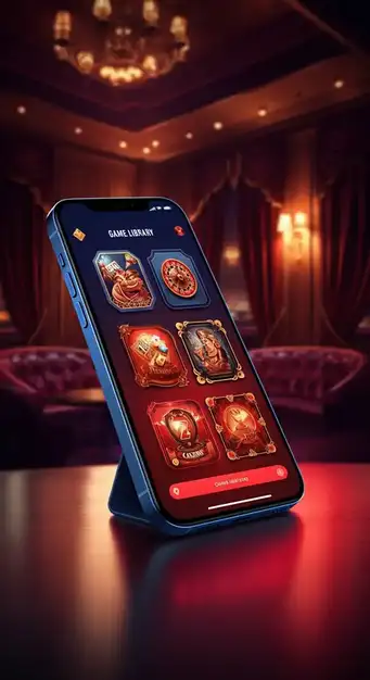 Interface de la ludothèque de Casino Win Vegas Plus présentant une sélection variée de machines à sous, mini-jeux et tables de casino en direct sur un écran dynamique et moderne.