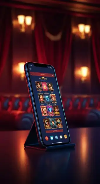 Interface de Win Vegas Plus Casino affichant une sélection de machines à sous populaires et des options de bonus pour les joueurs francophones